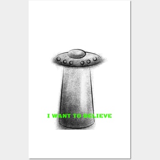 "I want to believe" ex files Posters and Art